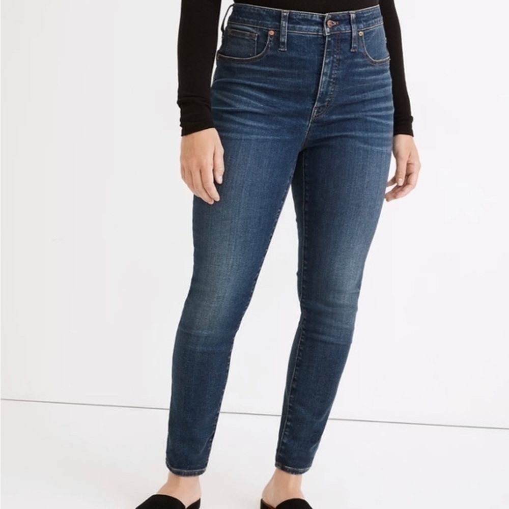 Madewell Curvy High Rise Skinny Jeans 26 Tall Excellent Condition